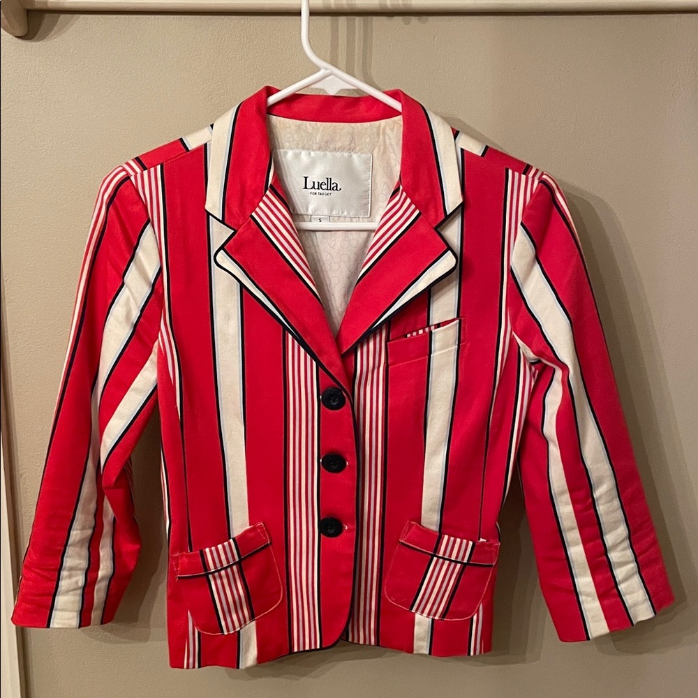 Luella for Target striped blazer sz small